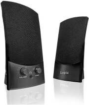 logic ls 10 20 stereo speakers black photo