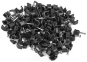 lanberg cable clips 7mm 100pcs black photo