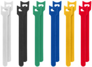 lanberg velcro cable ties 12mmx15cm 12pcs white black green blue yellow red photo