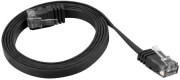 lanberg patchcord cat5e flat 15m black photo