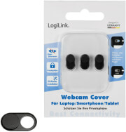 logilink aa0111 webcam cover for laptop smartphone und tablet pcs 3pcs set black photo