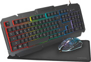 logilink id0185 gaming combination set keyboard german qwertz layout mouse mousepad photo