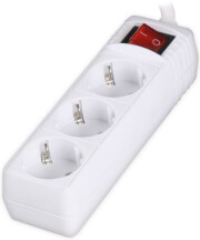 sonora psw301 power strip with 3 sockets on off switch 15m white photo