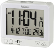 hama 136296 radio controlled alarm clock rc 550 white photo