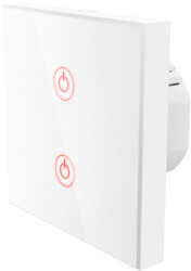 hama 176551 wifi touch wall switch flush mounted white photo