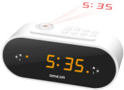 sencor src 3100 w projection radio alarm clock white photo