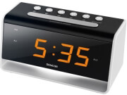 sencor sdc 4400 w alarm clock with led night light white photo