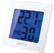 sencor sws 1500 w thermometer with alarm clock white photo