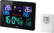 hama 186306 color ews 1400 weather station black photo