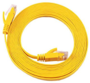equip 607867 cat6a s ftp flat patch cable yellow 05m photo