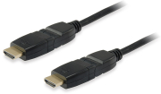 equip 119363 high speed hdmi 20 4k cable with ethernet m m 3m swivel black photo
