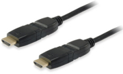 equip 119362 high speed hdmi 20 4k cable with ethernet m m 2m swivel black photo