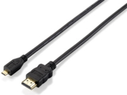 equip 119309 high speed hdmi to micro hdmi adapter cable m m 1m black photo