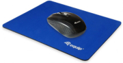 equip 245012 mouse pad monotone nylon rubber non slip base blue photo