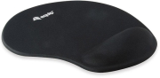equip 245014 gel mouse pad fabric wrist rest non slip base monotone black photo