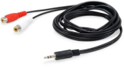 equip 147093 35mm male to 2xrca female stereo audio cable 25m photo