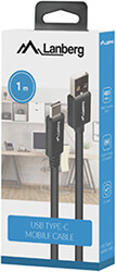 lanberg usb cm usb am 20 cable 1m black box qc 30 photo