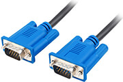 lanberg vga m m cable 5m dual shielded ferrite core black photo