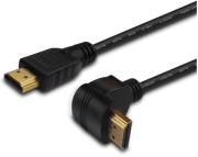 savio cl 04 hdmi cable v14 angled 24k gold plated 15m photo