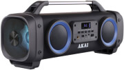 akai abts sh02 portable bluetooth speaker 26w karaoke with usb led aux in photo