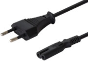 savio cl 105 power cable plug a 2 pin plug b euro 3m black photo
