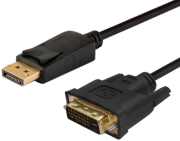savio cl 106 displayport m dvi m cable 18m black photo savio cl 106 displayport m dvi m cable 18m black photo