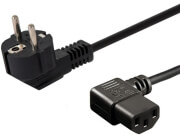 savio cl 115 power cable schuko m angled iec c13 12m black photo