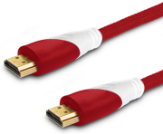 savio cl 120 hdmi m cable v14 high speed with ethernet nylon braid gold plated 15m red photo