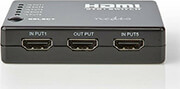 nedis vswi3455bk hdmi switch 5 ports 5x hdmi input 1x hdmi output 1080p abs anthracite box photo