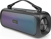 nedis spbb316bk bluetooth party boombox 20 30w with carrying handle and party lights photo
