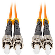 lanberg fiber optic patchcord mm st upc st upc duplex lszh om2 50 125 30mm 1m orange photo