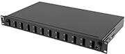 lanberg rackmount 19 1u fiber patch panel 12xsc duplex 12xlc quad black accessories photo