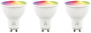 deltaco sh lgu10rgb 3p smart home lampa led gu10 wifi 5w rgb dimbar 220 240v leyki 3 pack photo