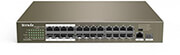 tenda tef1118p 16 250wv20 16fe 2ge 1sfp desktop switch with 16 port poe photo