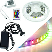 fosme 24 00509 lentotainia 5m 72w ip65 rgb me trofodotiko kontroler blister photo