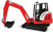 bruder schaeff hr16 mini excavator red black photo bruder schaeff hr16 mini excavator red black photo