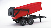bruder tub tilt trailer with automatic back panel red black photo bruder tub tilt trailer with automatic back panel red black photo