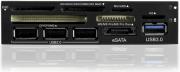 raidsonic ib 864 b icy box 35 card reader with multiport front panel photo