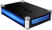 raidsonic icy box ib 550stu3s 525 blue lighting aluminium case black photo