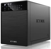 raidsonic icy box ib rd3640su3 4 bay 35 sata external raid enclosure black photo