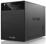 raidsonic icy box ib rd3640su3e2 4 bay 35 sata external raid enclosure black photo