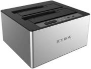 raidsonic icybox ib 121cl 6g 25 35 sata hdd docking clone station usb30 photo