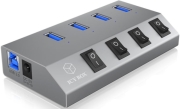 raidsonic icy box ib hub1405 4 port usb 30 hub and charger photo