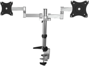raidsonic icy box ib ms404 t monitor stand with table support for two monitors up to 27  photo