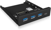 raidsonic ib hub1418 i3 35 frontpanel with usb 30 type a and type c hub photo