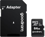 goodram m1aa 64gb micro sdxc memory card c10 uhs i adapter m1aa 0640r12 photo