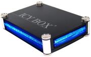 raidsonic ib 550u b bl icy box 525 blue lighting aluminium case black photo