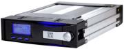 raidsonic mb 122skgf 1 b icy dock 35 sata aluminium lc display mobile rack black photo
