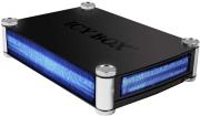raidsonic icy box ib 550stus2 b bl 35 blue lighting aluminium combo case photo