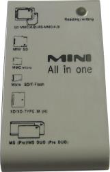 mini all in one card reader white photo
